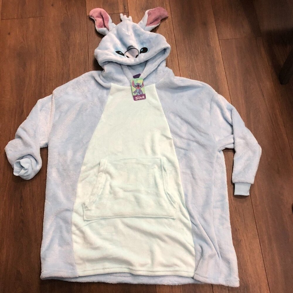 Disney Hoodie Fleece Soft Oversized Hoodie Lilo and Stitch Stitch OSFM